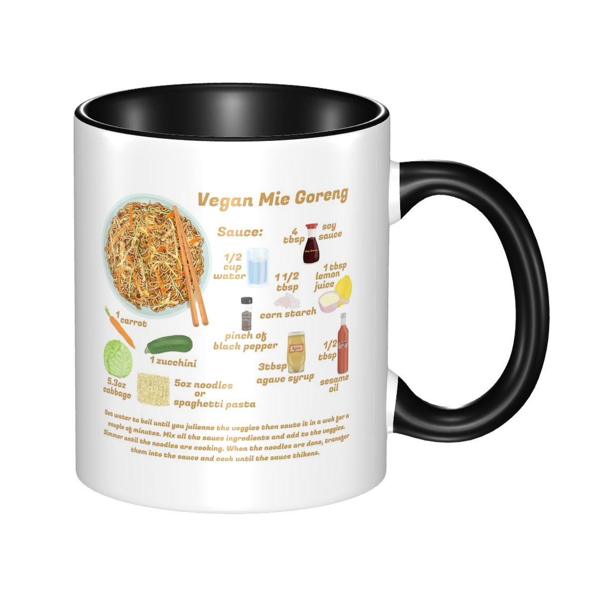 Coffee Milk Tea Recipe - كوب سيراميك مضحك بتصميم مي جورينج