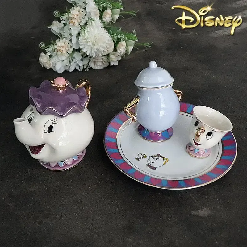 Coffee Tea Room - إبريق شاي كرتوني بتصميم الجميلة والوحش،