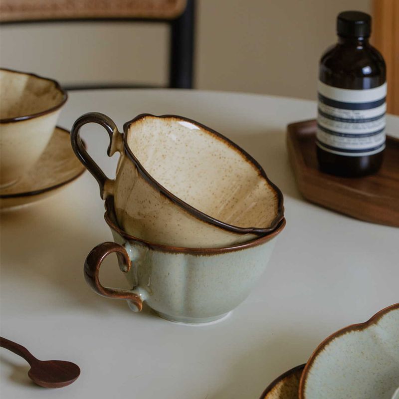 أطباق أكواب سيراميك فرنسية قدي - مراجعة Prefer Coffee To Tea وسعره