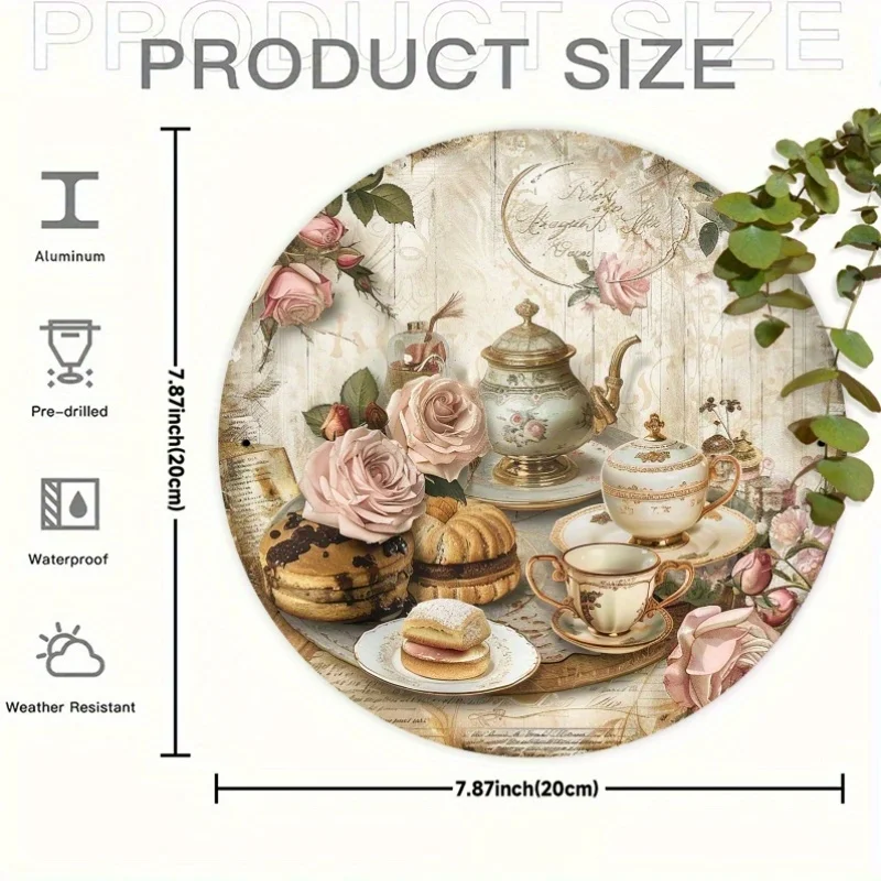 لافتة ألومنيوم عتيقة الطراز لغ - مراجعة Coffee Tea Library وسعره