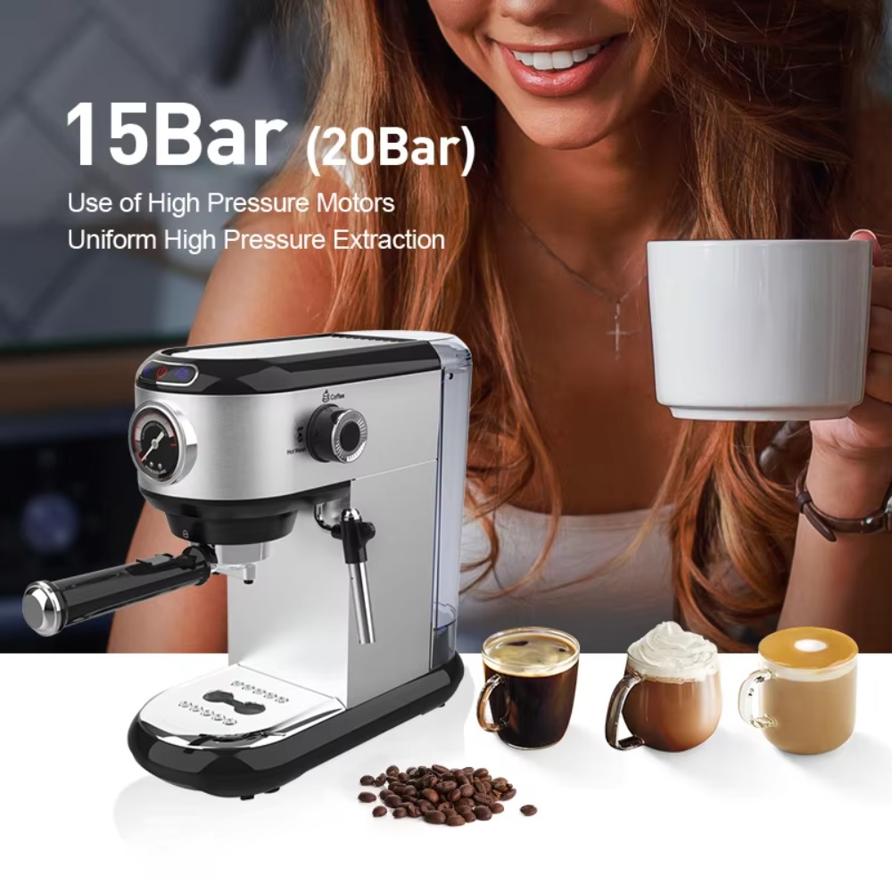آلة قهوة كهربائية تجارية بضغط  - مراجعة Coffee & Tea Difabis وسعره