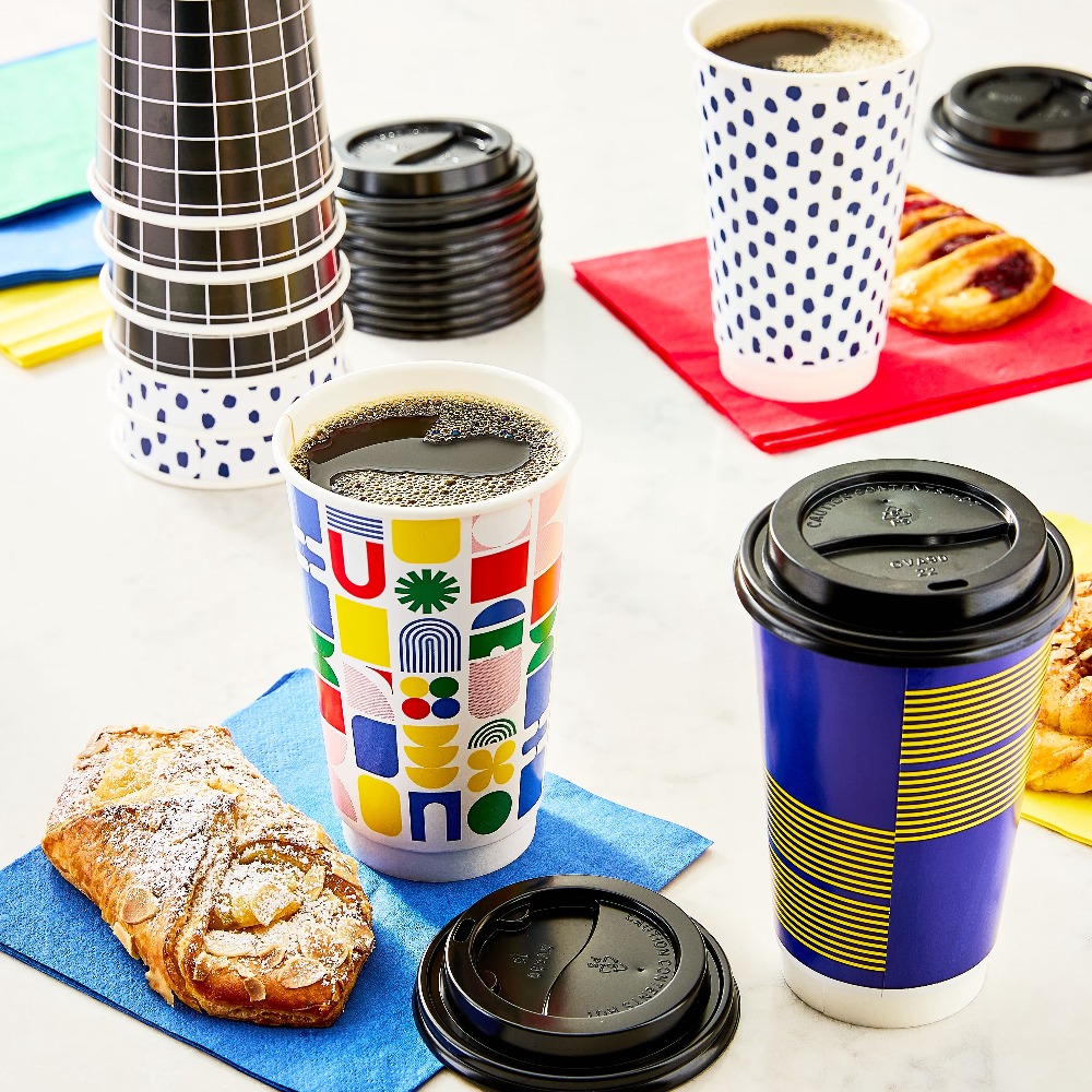 أكواب قهوة ورقية معزولة سعة 16 - مراجعة Coffee Tea And Cocoa وسعره