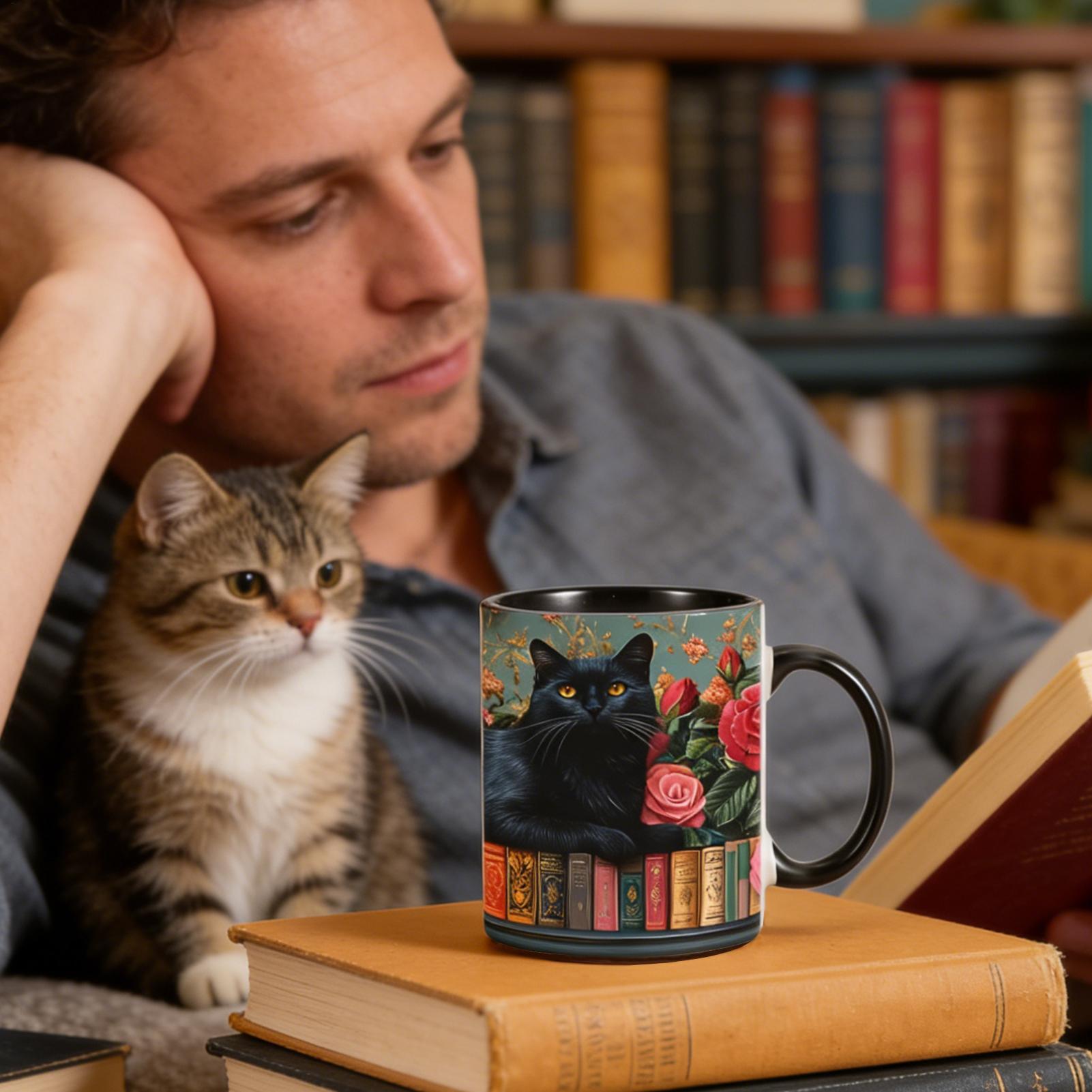 كوب قهوة بتصميم قطة مقاوم للحر - مراجعة Coffee Tea Library وسعره