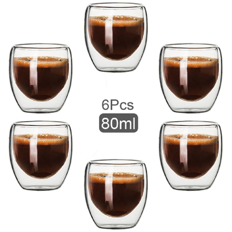 أكواب قهوة زجاجية مزدوجة الجدا - مراجعة Coffee Tea And Cocoa وسعره