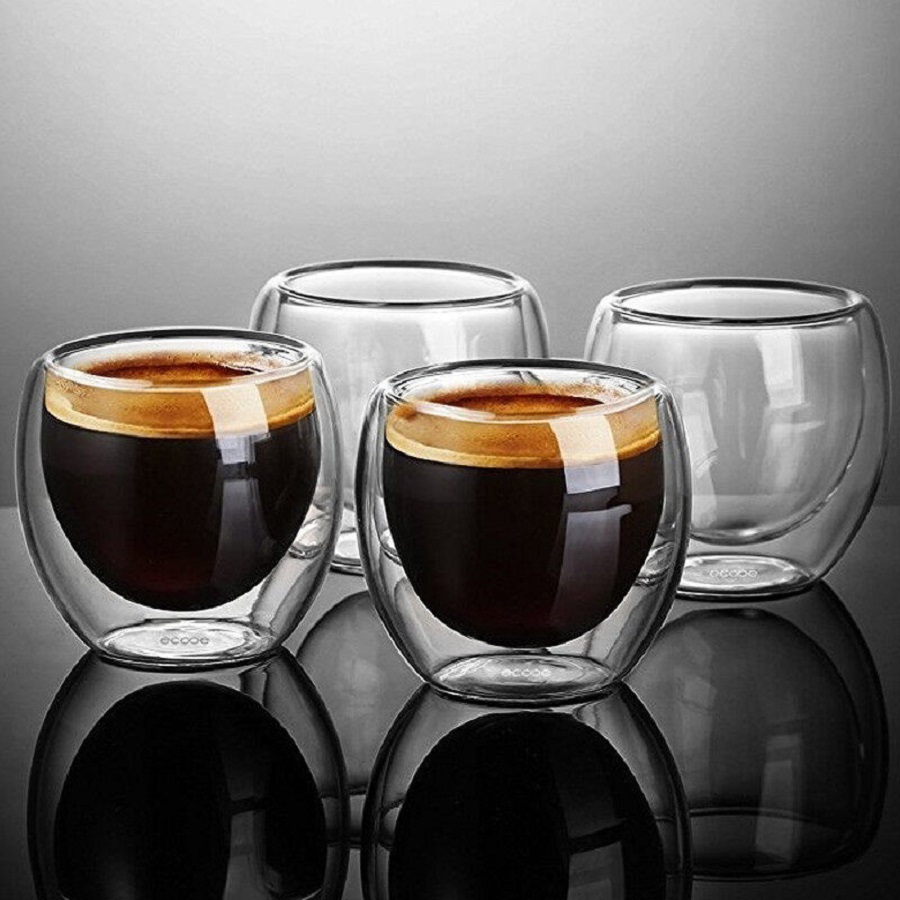 أكواب قهوة زجاجية مزدوجة الجدا - مراجعة Coffee Tea And Cocoa وسعره