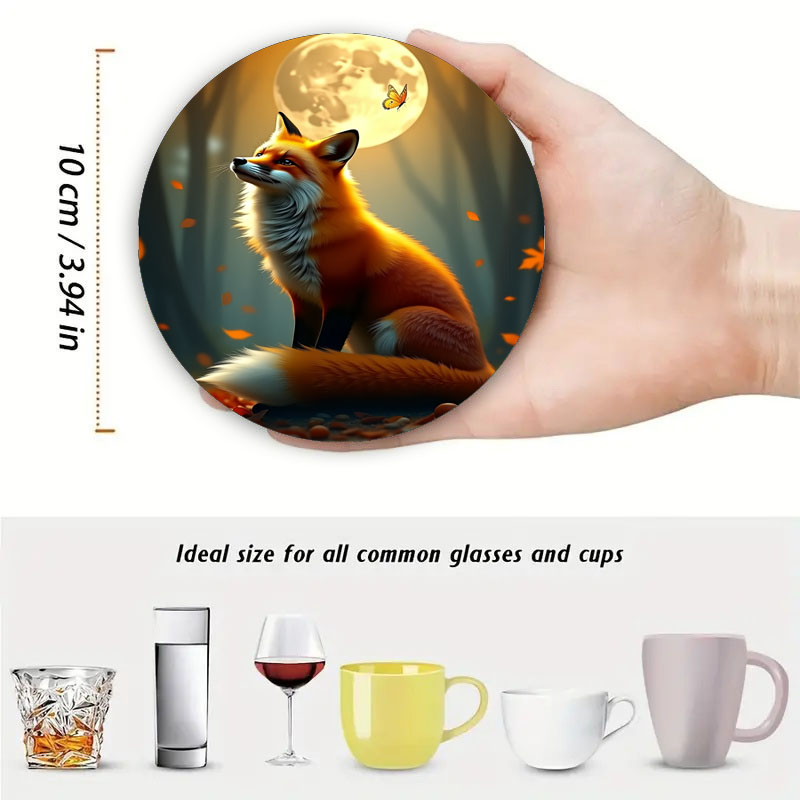 أربعة قواعد أكواب بنمط الساعة  - مراجعة Coffee Tea Library وسعره